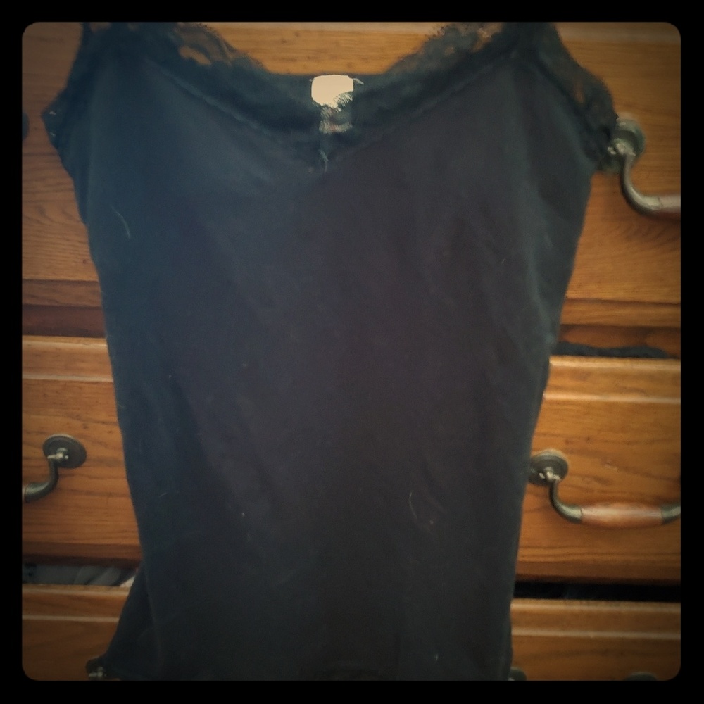Black lace cami